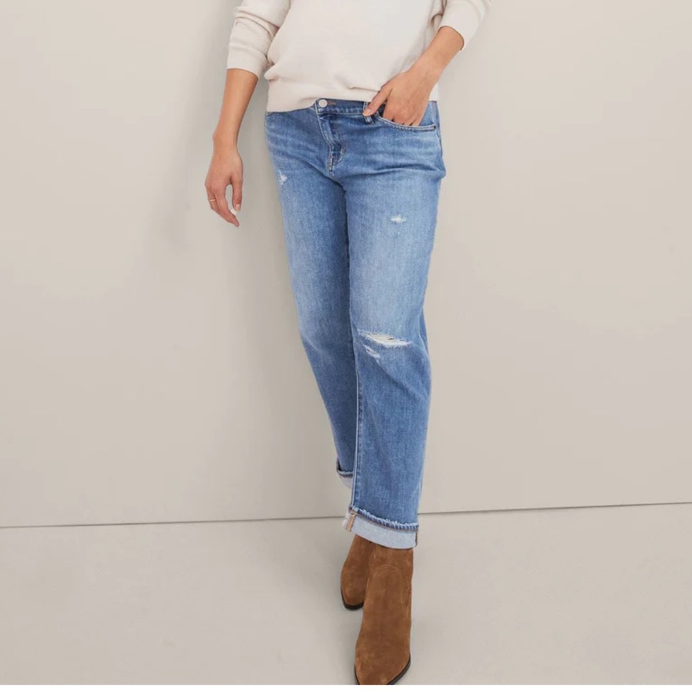 HATCH maternity boyfriend jeans